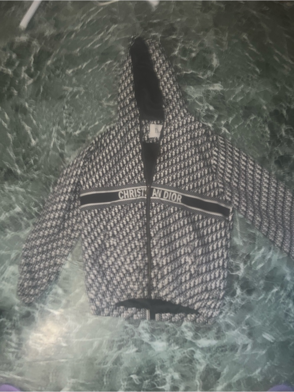 Dior Zip Jacket in black and White
